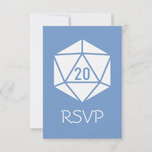 Tischdekoration Chic in Periwinkle RSVP-Karte RSVP Karte