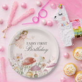 Tischdekoration der Fairy First Birthday Party Pappteller (Party)