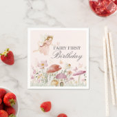 Tischdekoration der Fairy First Birthday Party Serviette (Beispiel)