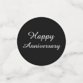 Tischdekoration für Schwarz und Blau Konfetti (Klein Vorderseite)