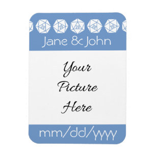 Tischdekoration in Periwinkle Save-the-Date Magnet