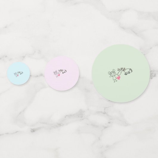 Tischdekoration, Osterdekoration Konfetti (Rückseiten)