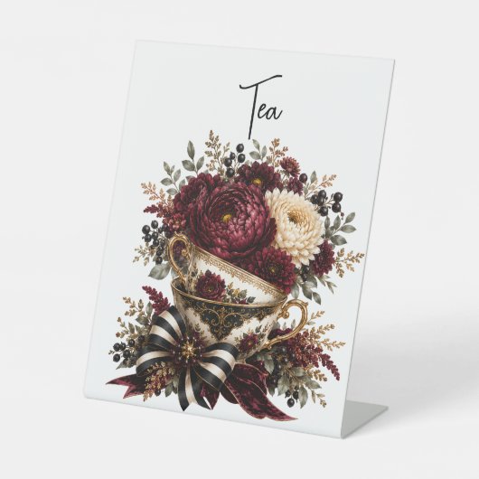 Tischdesign Sockelschild (Vorderseite)