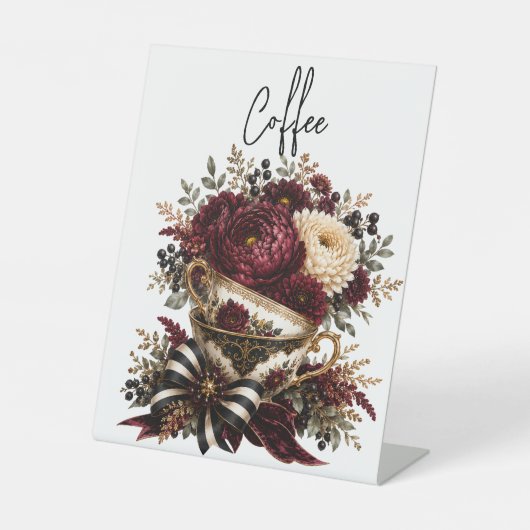 Tischdesign Sockelschild (Vorderseite)