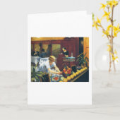 Tische für Damen - Edward Hopper Karte (Gelbe Blume)