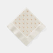 Tische für den Urlaub | Gold Bow Pastel Beige Serviette (Ecke)