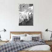 Tische im Schwarz-Weiß-Restaurant Leinwanddruck (Insitu (Schlafzimmer))