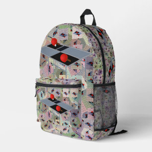 Tische mit Flechtmuster, Rucksack