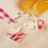 Tische und runde, hausgemachte Kuchen Puzzle (Seite)