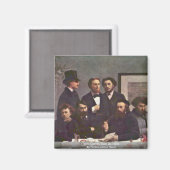 Tischecke, Münztisch nach Fantin-Latour Henri Magnet (Vorderseite/Rückseite)