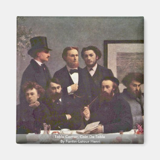 Tischecke, Münztisch nach Fantin-Latour Henri Magnet (Vorne)