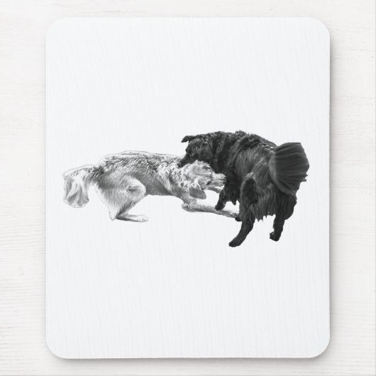 Tischfreude, schattiertes Paar Mousepad (Vorne)