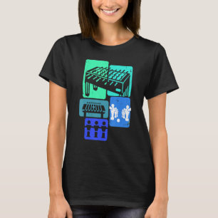 Tischfußball-Fußball-Spieler Retro Boys Foosa T-Shirt