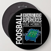 Tischfußball lustiger Tischfußball lustiger Foosba Button (Vorne & Hinten)