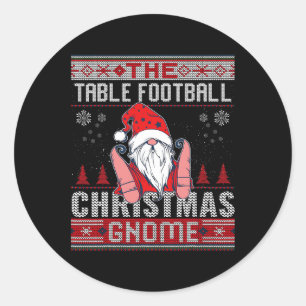 Tischfußball Matching Group Weihnachtsbummel Ugly Runder Aufkleber