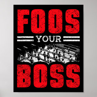 Tischfußballspieler und Foosll-Spieler Poster