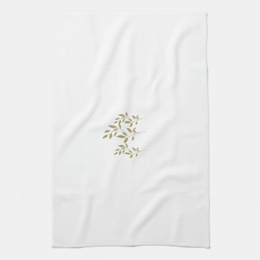 Tischhandtuch mit Leaf- und Branchendesign Geschirrtuch (Vertikal)