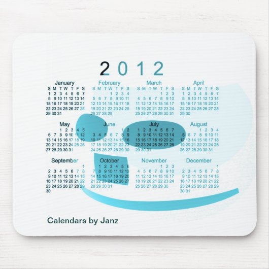 Tischkalender 2012 mousepad (Vorne)