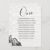 Tischkarte für den Bauernhof (Vorne/Hinten)