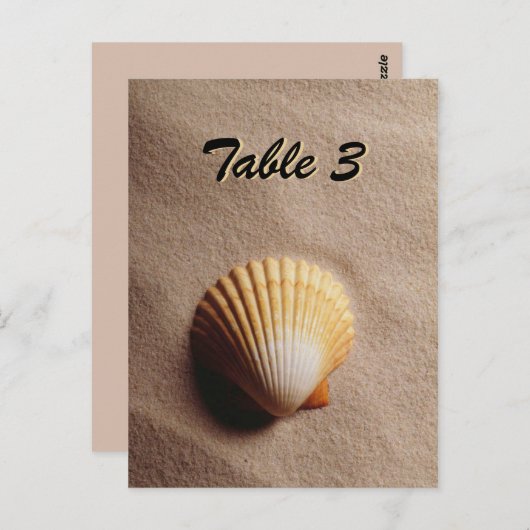 Tischkarte für die Sicherheit am Strand Postkarte (Vorne/Hinten)