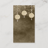 Tischkarte für Elfenbein-Lanterns Platzkarte (Rückseite)