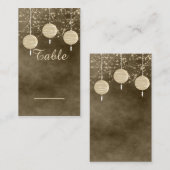 Tischkarte für Elfenbein-Lanterns Platzkarte (Vorne/Hinten)