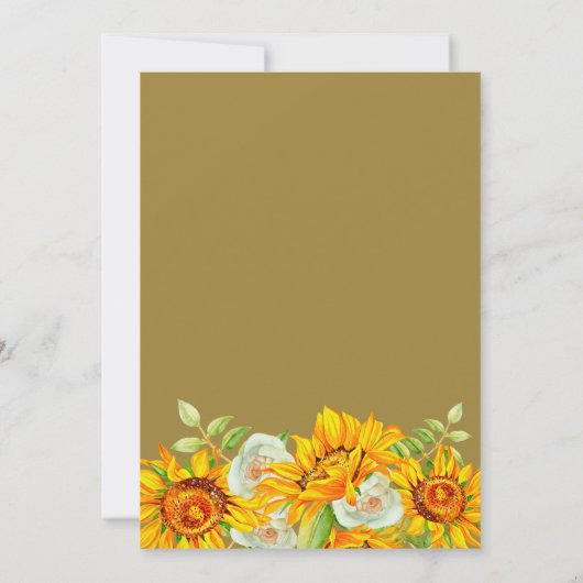 Tischkarte für Sitzplätze Schöne Kalligrafie Einladung (Rückseite)