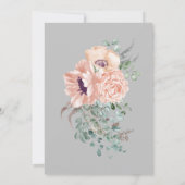 Tischkarte für Sitzplätze Schöne Kalligrafie Einladung (Rückseite)