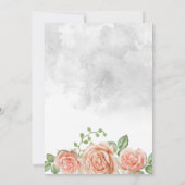 Tischkarte für Sitzplätze Schöne Kalligrafie Einladung (Rückseite)