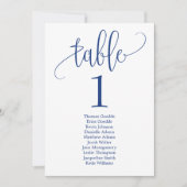 Tischkarte für Sitzplätze Schöne kalligraphische M Einladung (Vorderseite)