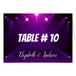 Tischkarte Nr. 10 - Im Spotlight Hochzeit / Party