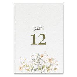 Tischkarte Tischnummer