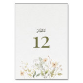 Tischkarte Tischnummer (Vorderseite)