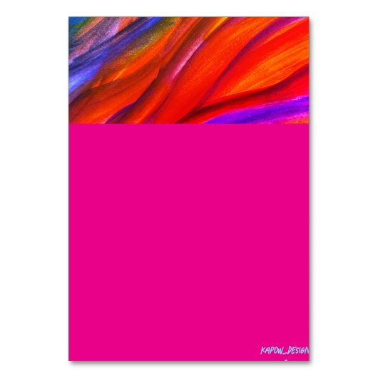 Tischkarte Tischnummer (Vorderseite)