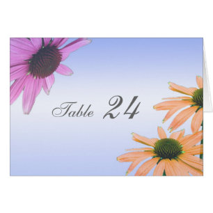 Tischkarte zum Abendessen, daisy Blume.