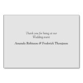 Tischkarten für Elfenbein, Grün, Blau, Gold, Seide Tischnummer (Rückseite)