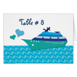 Tischkarten für Kreuzfahrtschiffe