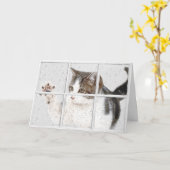 Tischkittel im Fenster Karte (Gelbe Blume)