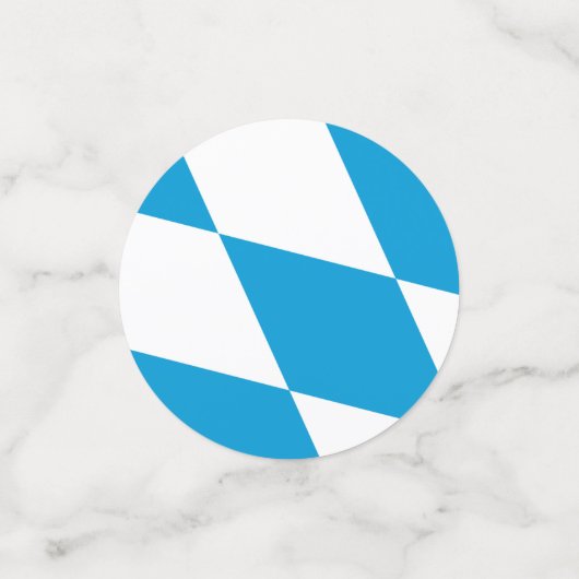 Tischkonfetti mit bayerischer Flagge Konfetti (Klein Vorderseite)