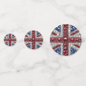 Tischkonfetti mit britischen Farben Konfetti (Vorderseiten)