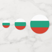 Tischkonfetti mit der Flagge Bulgariens Konfetti (Vorderseiten)