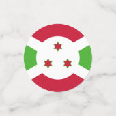 Tischkonfetti mit der Flagge Burundis Konfetti (Klein Vorderseite)