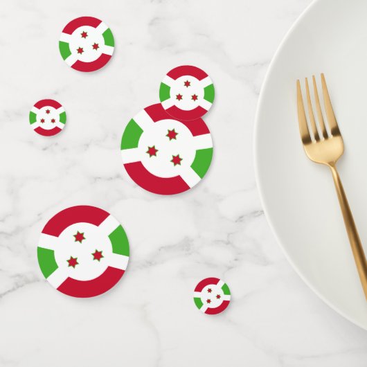 Tischkonfetti mit der Flagge Burundis Konfetti (Gruppe)