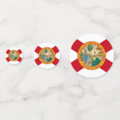 Tischkonfetti mit der Flagge Floridas, USA Konfetti (Rückseiten)