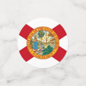 Tischkonfetti mit der Flagge Floridas, USA Konfetti (Klein Vorderseite)