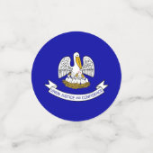 Tischkonfetti mit der Flagge Louisianas, USA Konfetti (Klein Vorderseite)