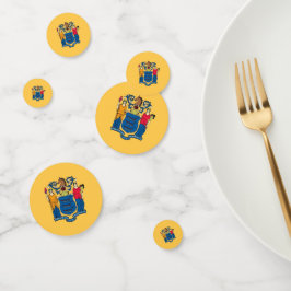 Tischkonfetti mit der Flagge New Jersey Konfetti