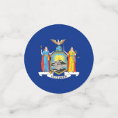 Tischkonfetti mit der Flagge New Yorks Konfetti (Klein Vorderseite)