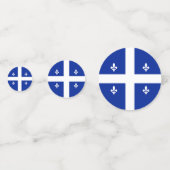 Tischkonfetti mit der Flagge Quebec, Kanada Konfetti (Vorderseiten)