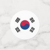 Tischkonfetti mit der Flagge Südkoreas Konfetti (Klein Vorderseite)